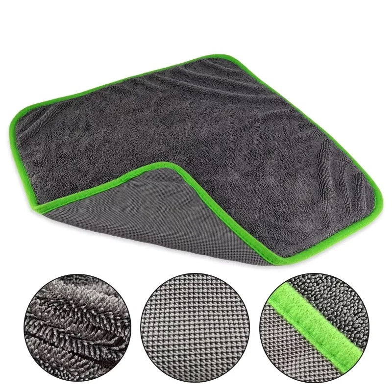 Premium Twisted Fiber Loop Microfiber Drying Towel - 40 x 40cm - Top Quality - CarGuys Pakistan