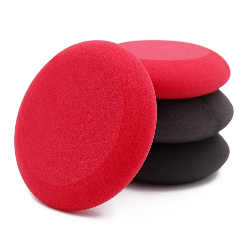 High Density Applicator Foam Pad - UFO Shape - Waxing and Polishing - Red n Black - CarGuys Pakistan