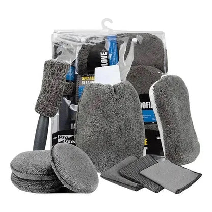 9 Pcs Microfiber Cleaning Kit - Premium Quality - - CarGuys Pakistan