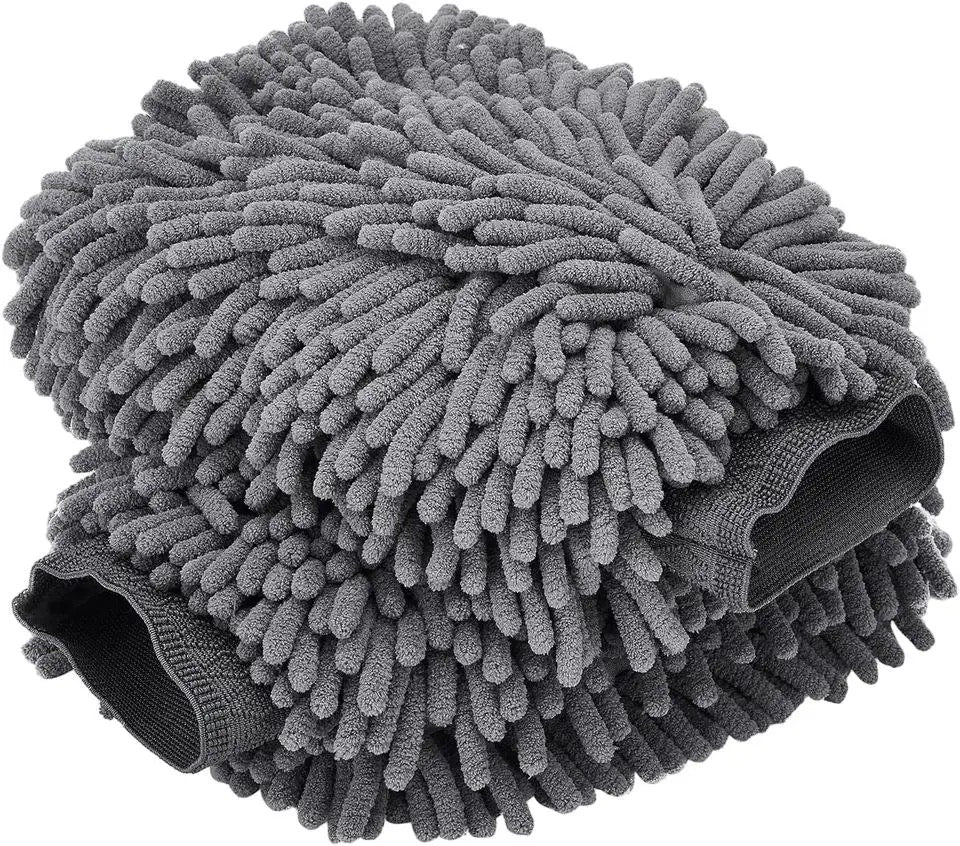 Premium Microfiber Noodle Mitt Wash Glove - Multi Color - Scratchless Wash - Top Quality - CarGuys Pakistan